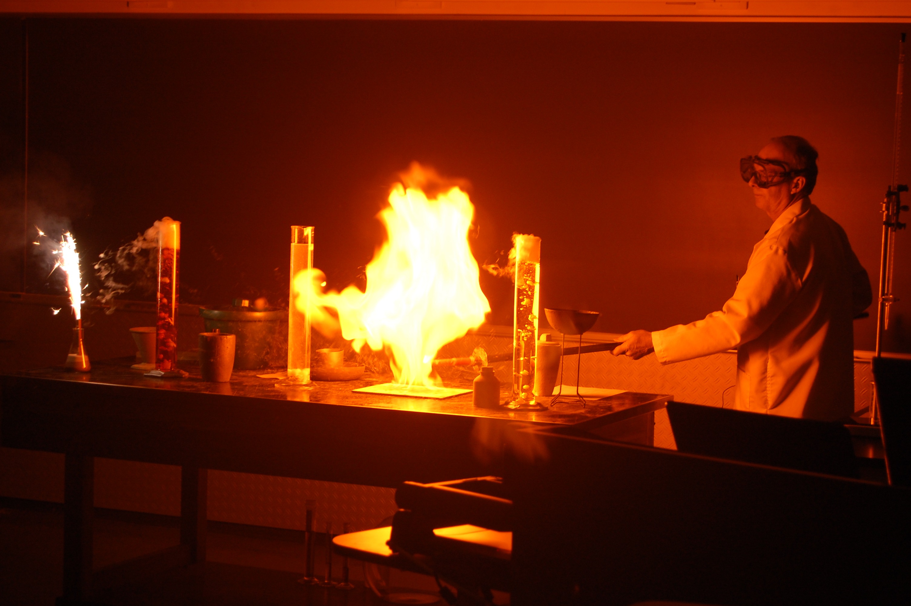 Сжигание пыли. Огонь в химии. Огонь в лаборатории. Горение пыли. Огненная химия.
